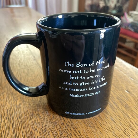 Thanking God For Your Servant Heart Matthew 20:28 ESV Coffee Cup Mug 2006 - Picture 3 of 5